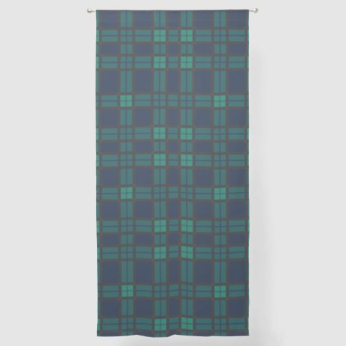 Elegant Country Rustic Plaid Checkered Tartan Sheer Curtains