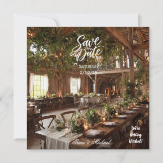 ELEGANT COUNTRY SAVE DATE CARD