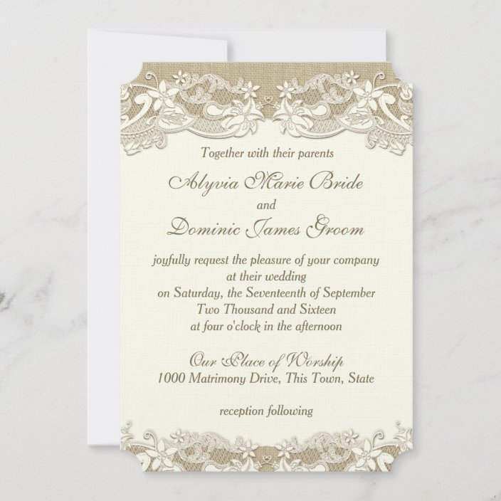 Elegant Country Wedding Invitation | Zazzle.com