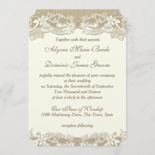 Elegant Country Wedding Invitation