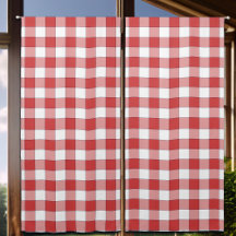 Elegant Countryside Picnic White Red Checkered