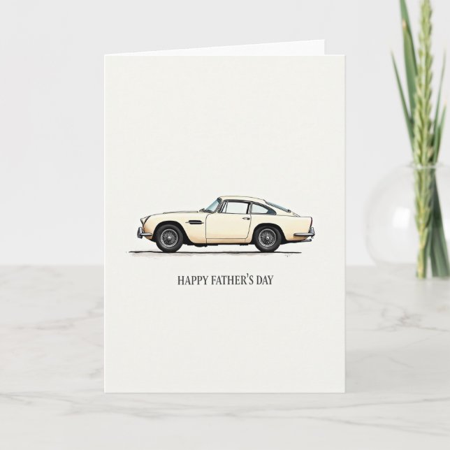 Elegant Coupe Fathers Day Card (Front)