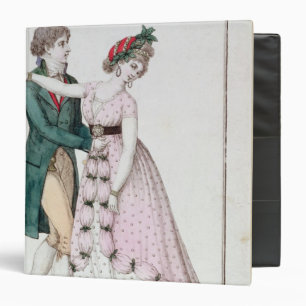 Elegant Couple Dancing the Waltz 3 Ring Binder