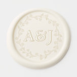 Elegant Couple Monogram Initials Wedding Wax Seal Sticker<br><div class="desc">Add a timeless touch to your wax seal wedding invitations with this Personalized Elegant Couple Initials Monogram Wedding Envelope Wax Seal Sticker. Perfect for those seeking a wax seal stamp DIY look, this design mimics the charm of a traditional wax seal stamp. Ideal for weddings, this wax seal stamp custom...</div>