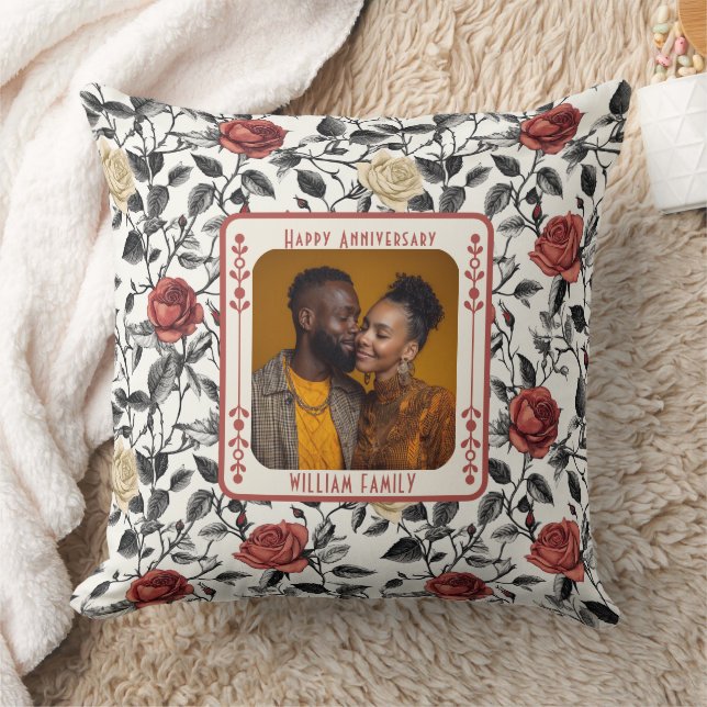 Elegant Couple Throw Pillow  For Couple (Blanket)