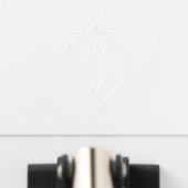 Elegant Couple's Wedding Script Monogram Emblem Embosser (Front)