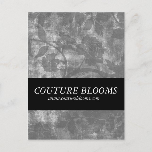Elegant Couture Business Opening Announcement Card (Front)
