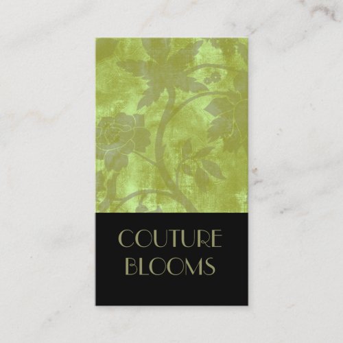 Elegant Couture Florist Business Card