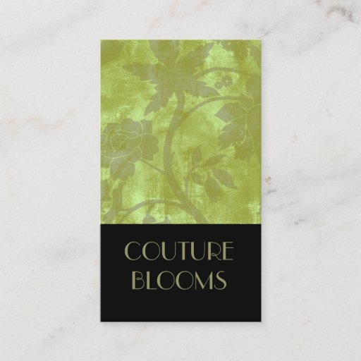 Customizable Elegant Couture Florist Business Card