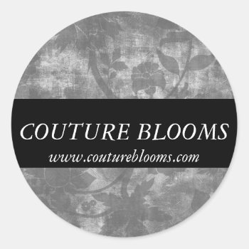 Elegant Couture Florist Business Sticker by CoutureBusiness at Zazzle