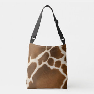 Elegant Cow Faux Leather Modern Collection Crossbody Bag