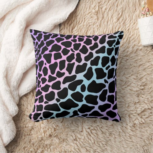 Elegant Cow Print Multicolour Throw Pillows