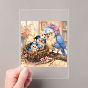 Elegant Cozy Nest Graduation Invitation