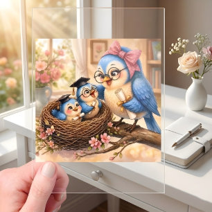 Elegant Cozy Nest Graduation Invitation