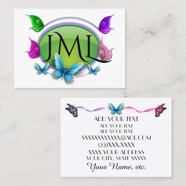 Elegant Craft Business Card (Front/Back)