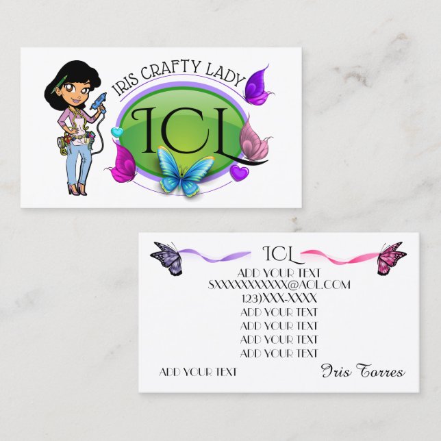 Elegant Craft Business Card 2 (Front/Back)