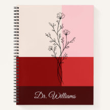 Elegant Cranberry Red Diary for Women & Graduation
