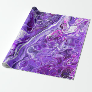 Elegant Crazy Lace Agate 7 - Ultra Violet Purple Wrapping Paper