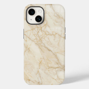 Elegant Cream and Gold Marble iPhone Case