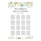 Elegant Cream Floral Greenery Wedding Seating
