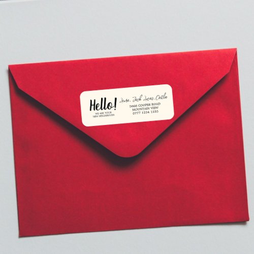 Elegant Cream Hello, Meet The Neighbours Personali Label