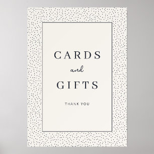 Elegant Cream Polka Dot Gratitude Sign Holder