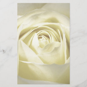 Elegant Cream Rose Stationery