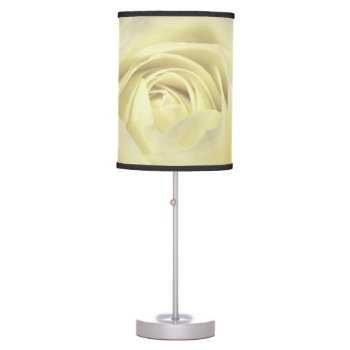 Elegant Cream Rose Table Lamp by Recipecard at Zazzle