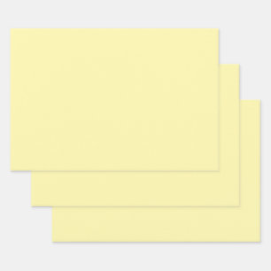 Elegant Cream Solid Color  Wrapping Paper Sheets