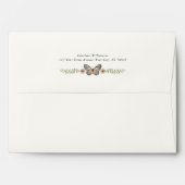 Elegant Cream Wildflower Baby Shower Envelope (Back (Top Flap))