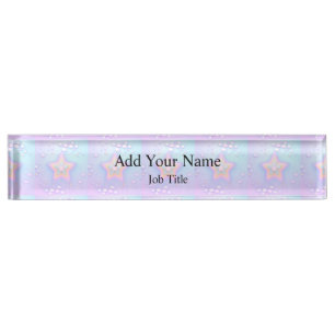 Elegant Create Your Own Photo & Name Desk Name Plate