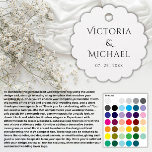 Elegant Create Your Own Wedding Favor Tags
