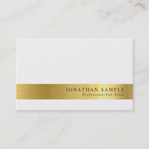 Elegant Creative Gold Look Pearl Finish Luxury Business Card