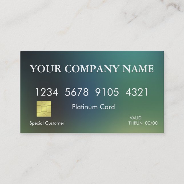 Elegant Credit Card (Front)