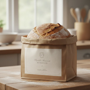 Elegant Crest DIY Homemade Gift Label