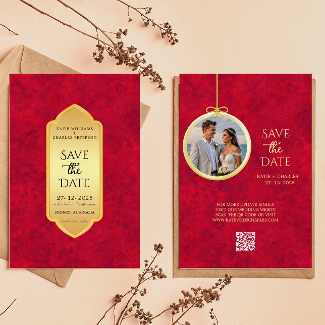 Elegant Crimson Gold luxury royal Invitation (Creator Uploaded)