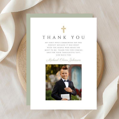 Elegant Cross Boy First Communion