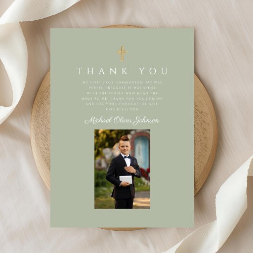 Elegant Cross Boy First Communion