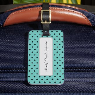 Elegant Cross Geometric Design Luggage Tag