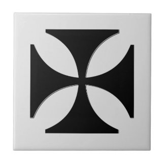 Elegant Cross Pattee Black, Light Grey
