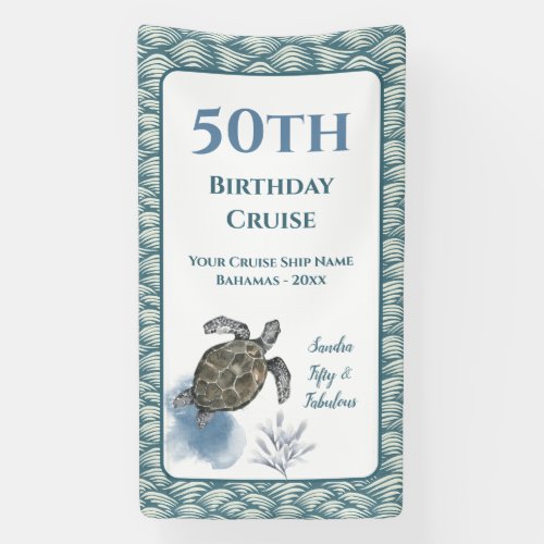 Elegant Cruise Door Decor Sign Birthday