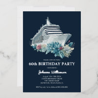 Elegant Cruise Trip Women 60th Birthday Party