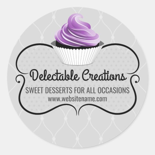 Elegant Cupcake Bakery Box Seals | Zazzle.comZazzle