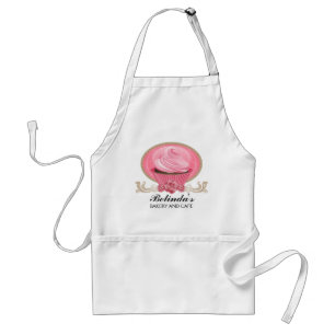 Elegant Cupcake Bakery Personalized Apron