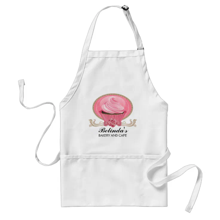 Elegant Cupcake Bakery Personalized Apron Zazzle