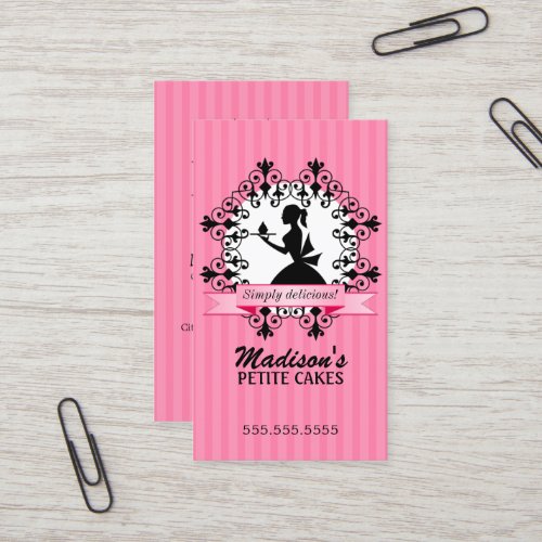 Elegant Cupcake Business Cards