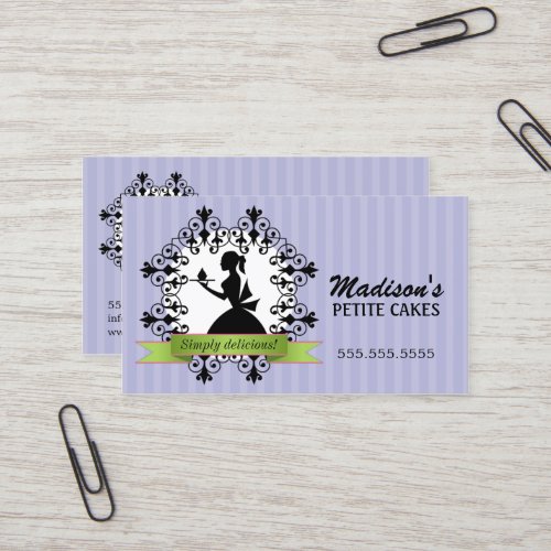 Elegant Cupcake Business Cards