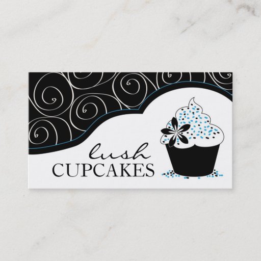 Customizable Elegant Cupcake Business Cards