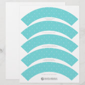 Elegant Cupcake Wrappers (Front/Back)