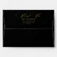 Elegant Cursive Calligraphy Black Wedding Envelope | Zazzle